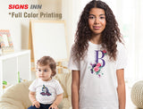 12 TODDLER WHITE T-SHIRTS Full Color Imprint