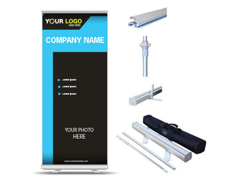 33" x 81" Retractable banner stand