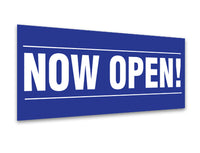 8' x 4 ' NOW OPEN Banner