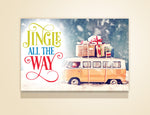 36" x 24" Jingle all the Way canvas