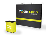 10 Ft Straight Velcro Fabric Pop Up Display