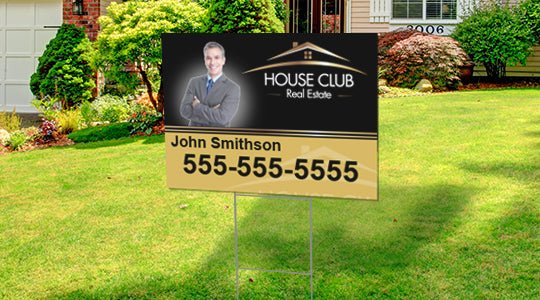 Yard Sign and H-Stake - 4 pieces
