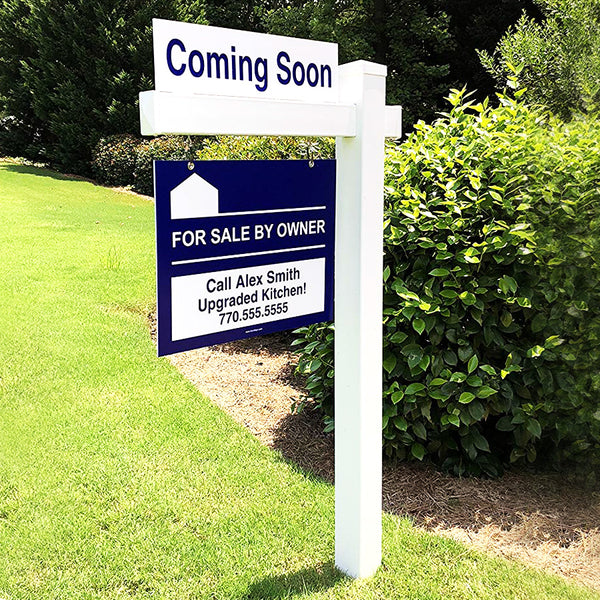 REAL ESTATE SMALL POST - Holds 24" sign